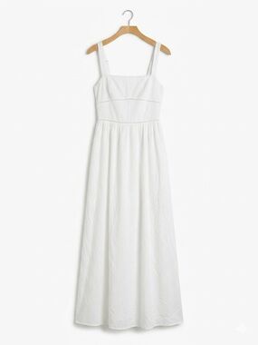 White Maxi Sundress with Spaghetti Straps